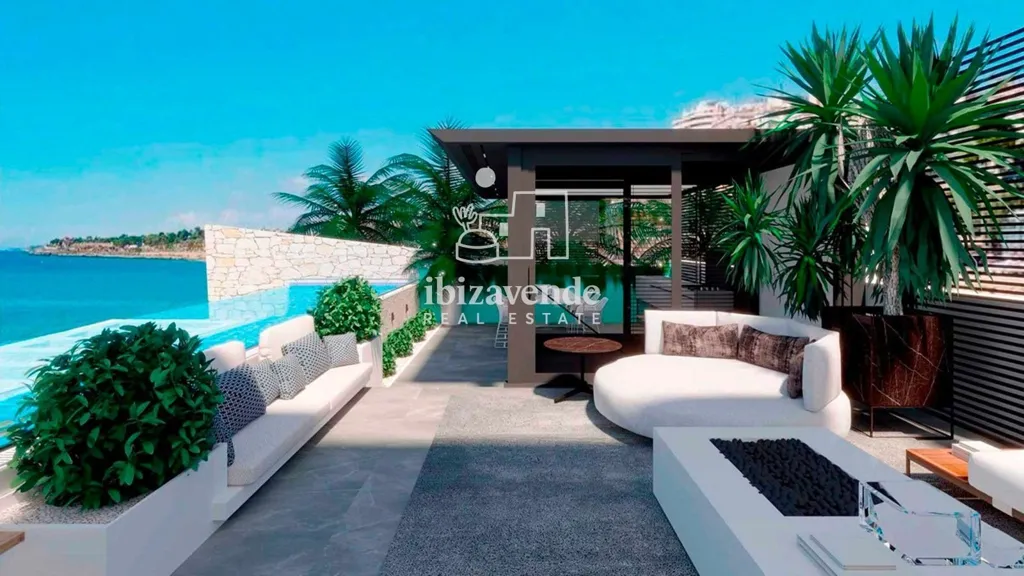 Terrasse - New Build Apartment with Sea View in San Antonio