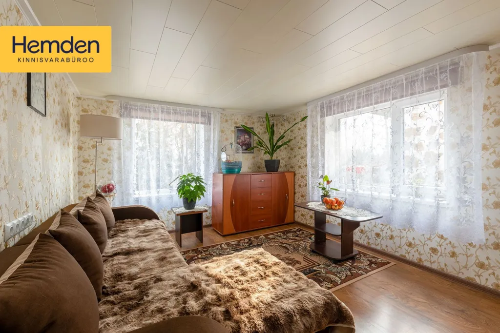 Living Room - Renovated House with Lake View in Kasepää