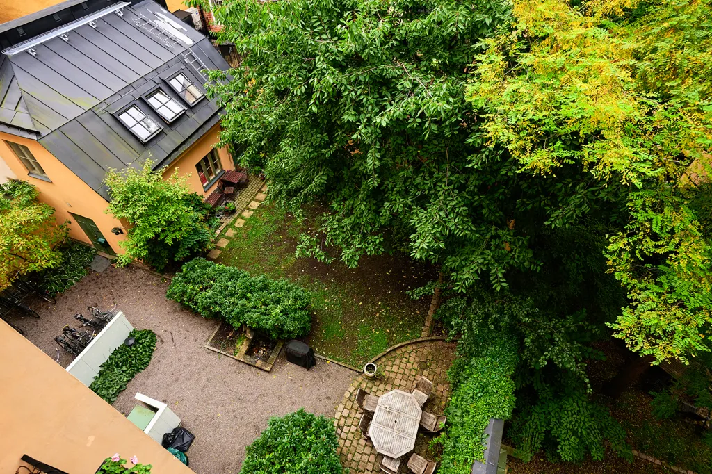 Vista aerea - Turn-of-the-Century Flat with Balcony in Södermalm