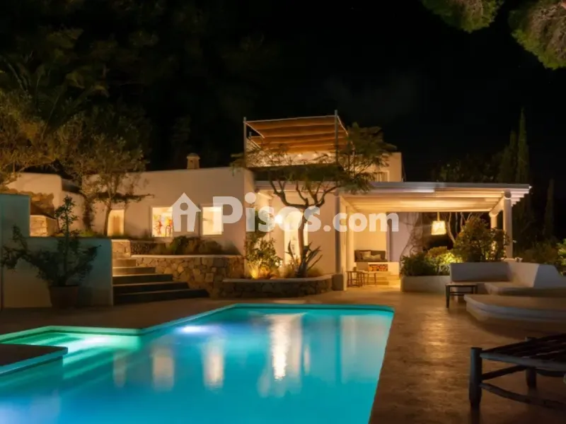 Piscina - Finca rústica con piscina y vistas al mar en San Miguel de Balansat