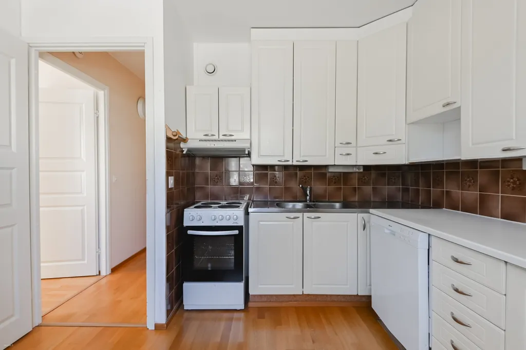 Köök - Apartment with Sauna in Hedelmätarha, Hollola