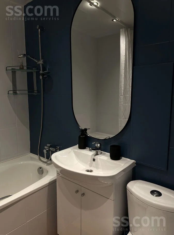 Bagni - One-Bedroom Flat with Balcony in Purvciems