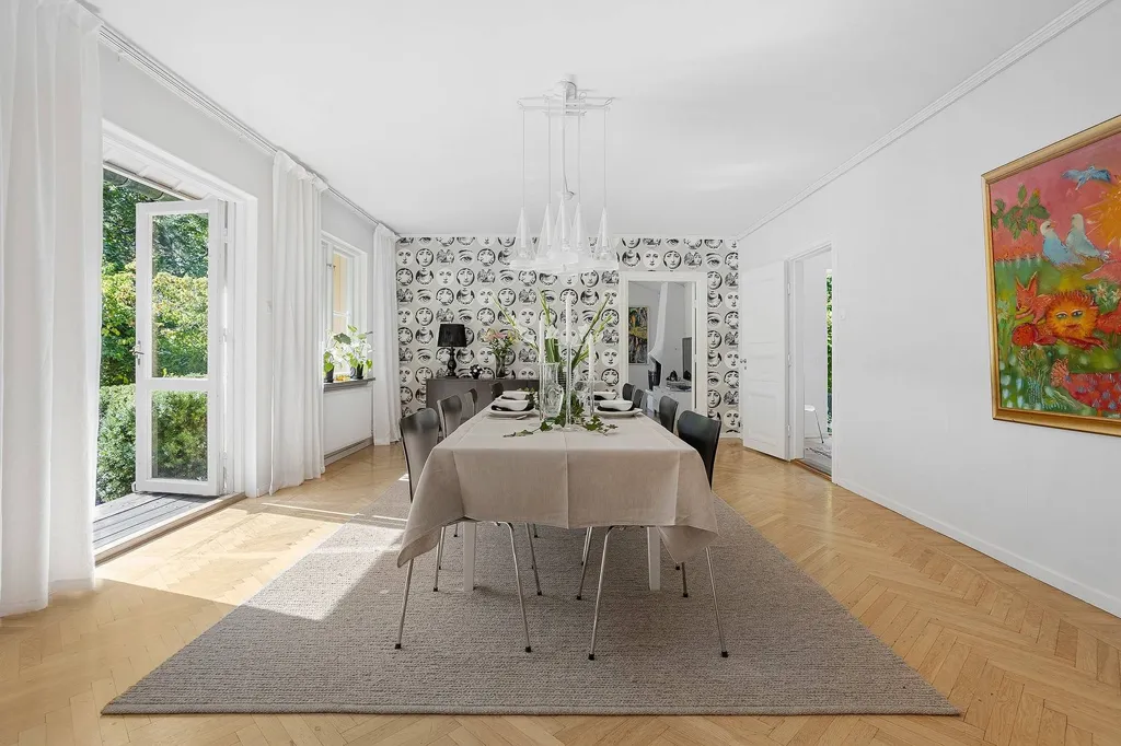 Salle à manger - Classic Villa with Parkett Floors in Kalmar