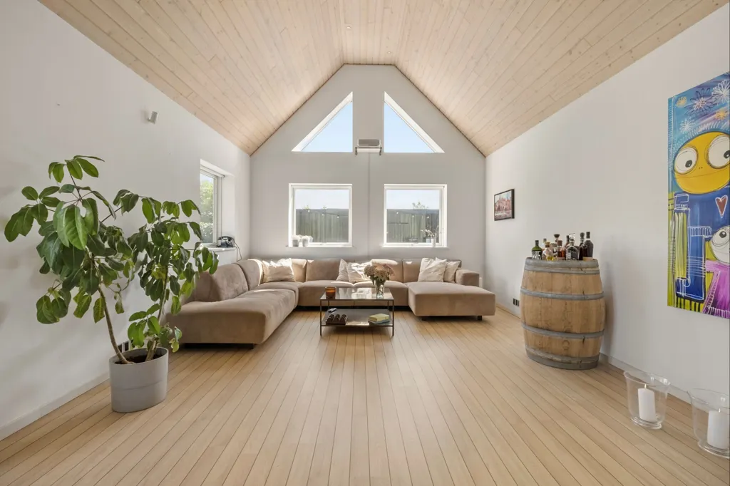 Séjour - Villa with Lofted Living Room in Dragør