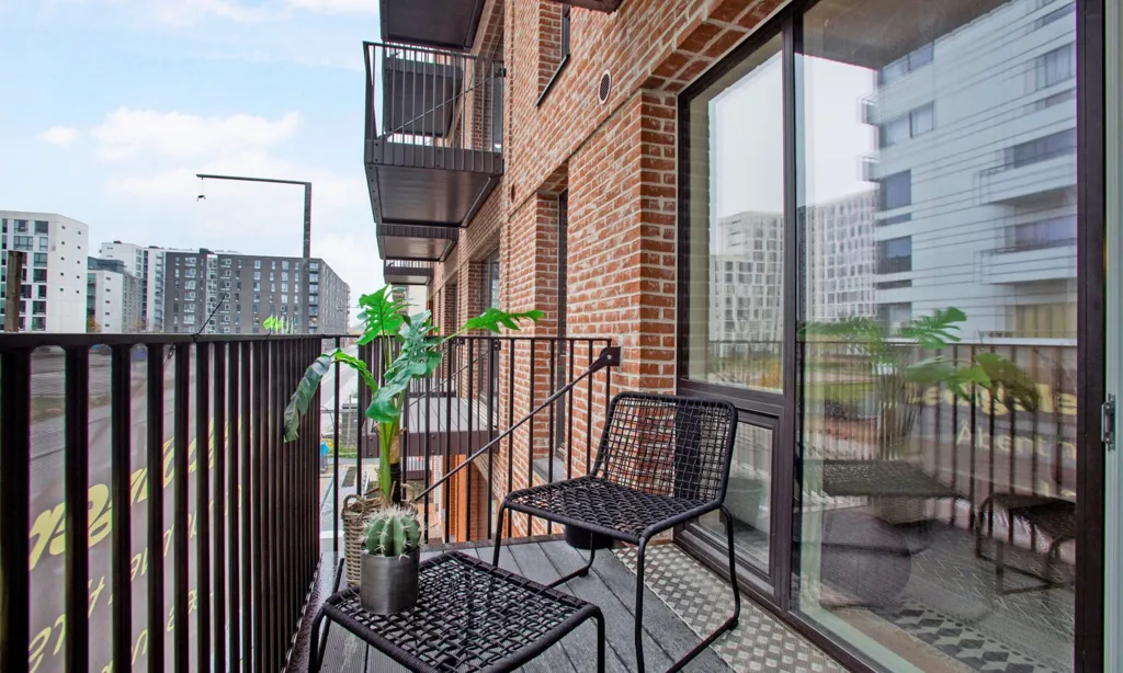 Balcon - 2-Bedroom Flat with Elevator in Ørestad