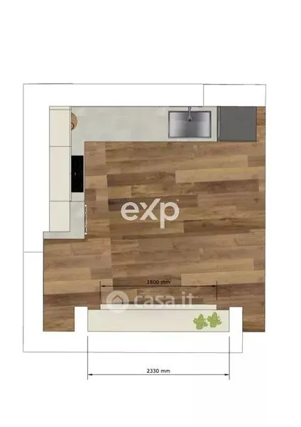 Plan - Ground Floor Flat with Garden in Pordenone Centre