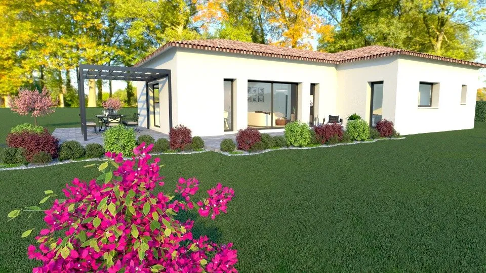 New Build House with Garden in Jaujac