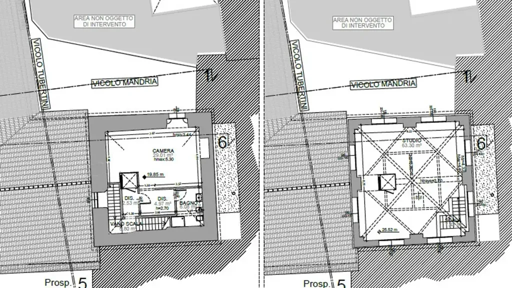 Plan - Historic Tower with Panoramic Views in Bologna