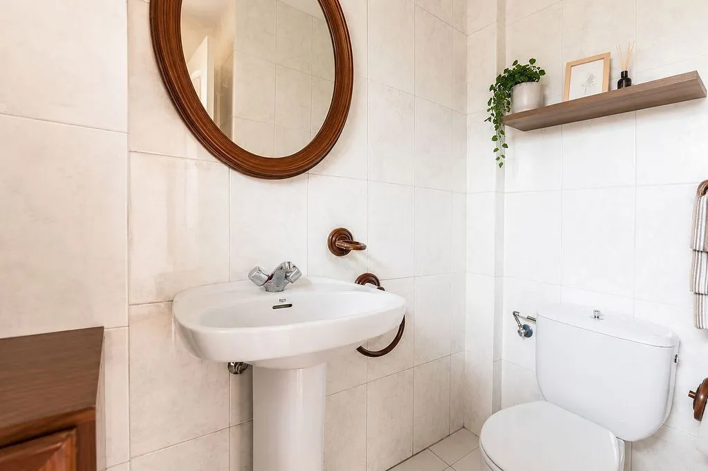 Salles de bain - Terraced House with Pool in Caldes de Montbui