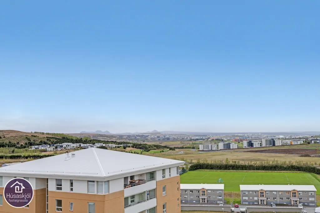 Vue aérienne - Apartment with Panoramic Views in Kopavogur