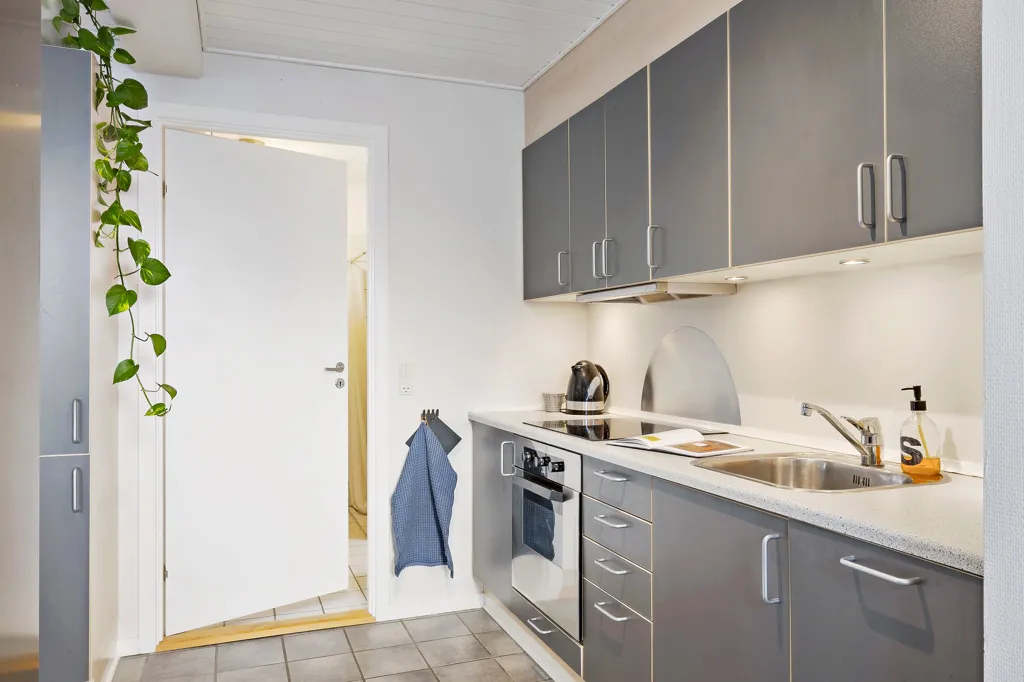Köök - Cozy 2-Bed Flat with Terrace in Kolding