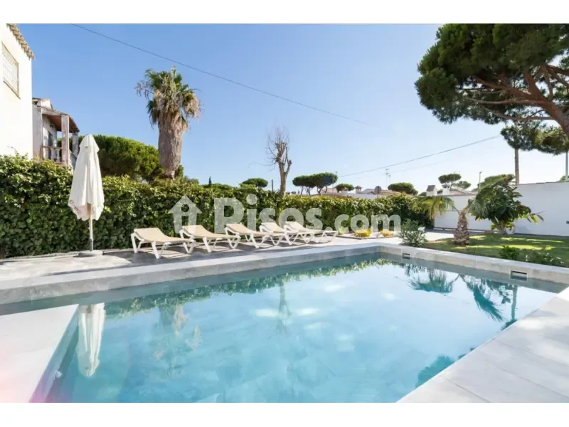 Piscine - Chalet with Pool near La Barrosa Beach