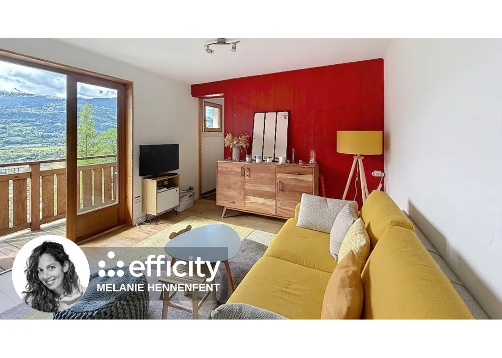 Séjour - Appartement avec Balcon Sud à Passy