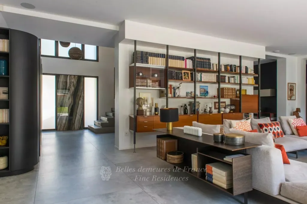 Séjour - Maison Contemporaine avec Piscine à Fontainebleau