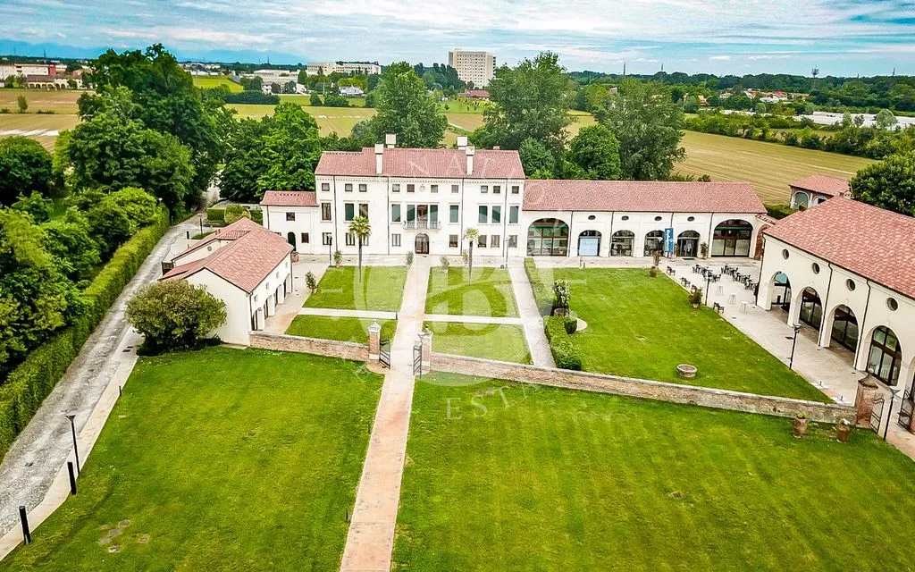 Vista aerea - 16th-Century Villa with Private Park in Padua