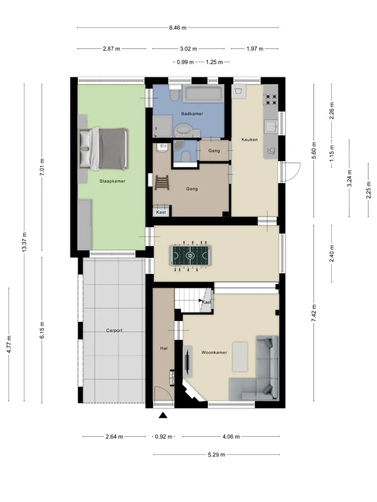 5-room house in Nieuw-vossemeer