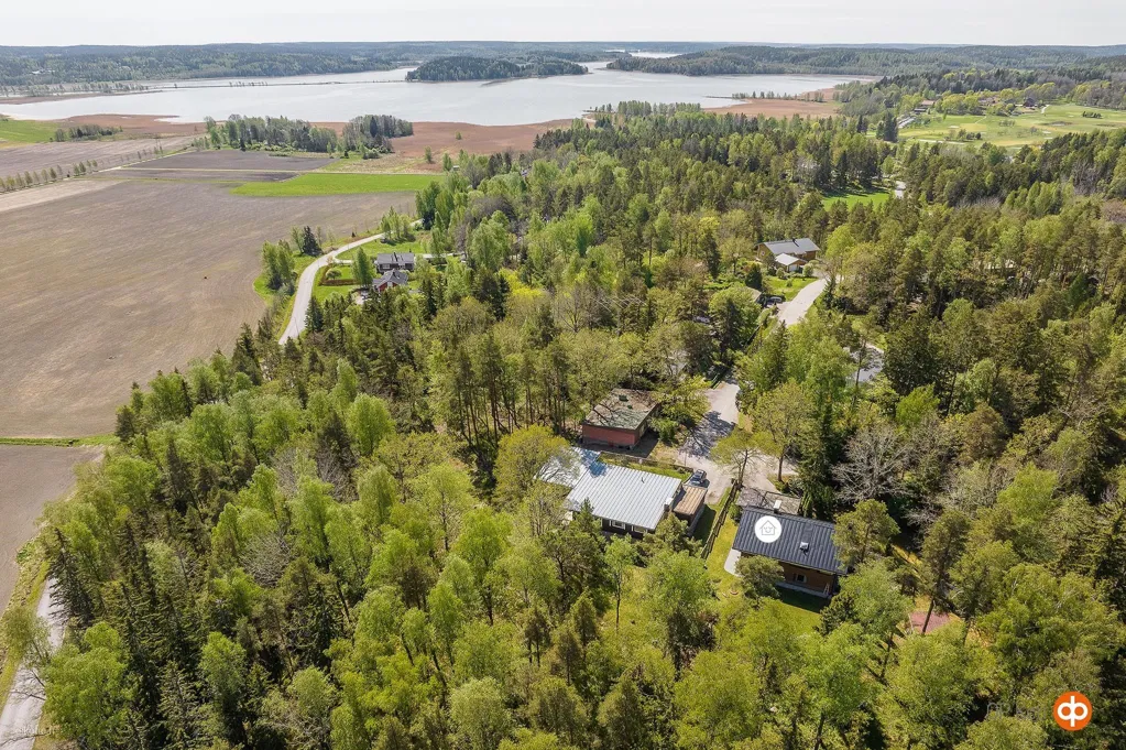 Vista aerea - Architectural House with Garden in Halikko
