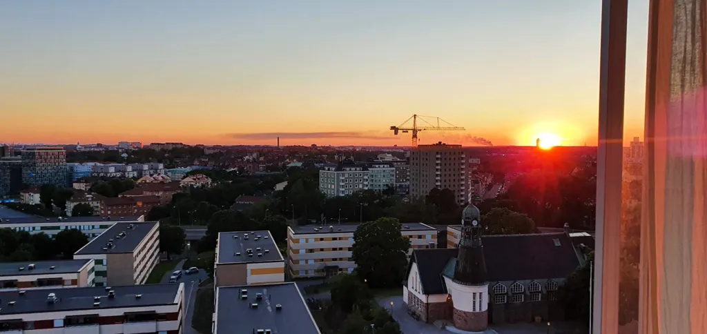 Balcon - Apartment with Balcony View in Solna