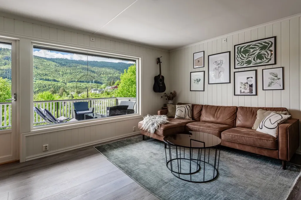 Séjour - Apartment with Holsfjorden View in Norway
