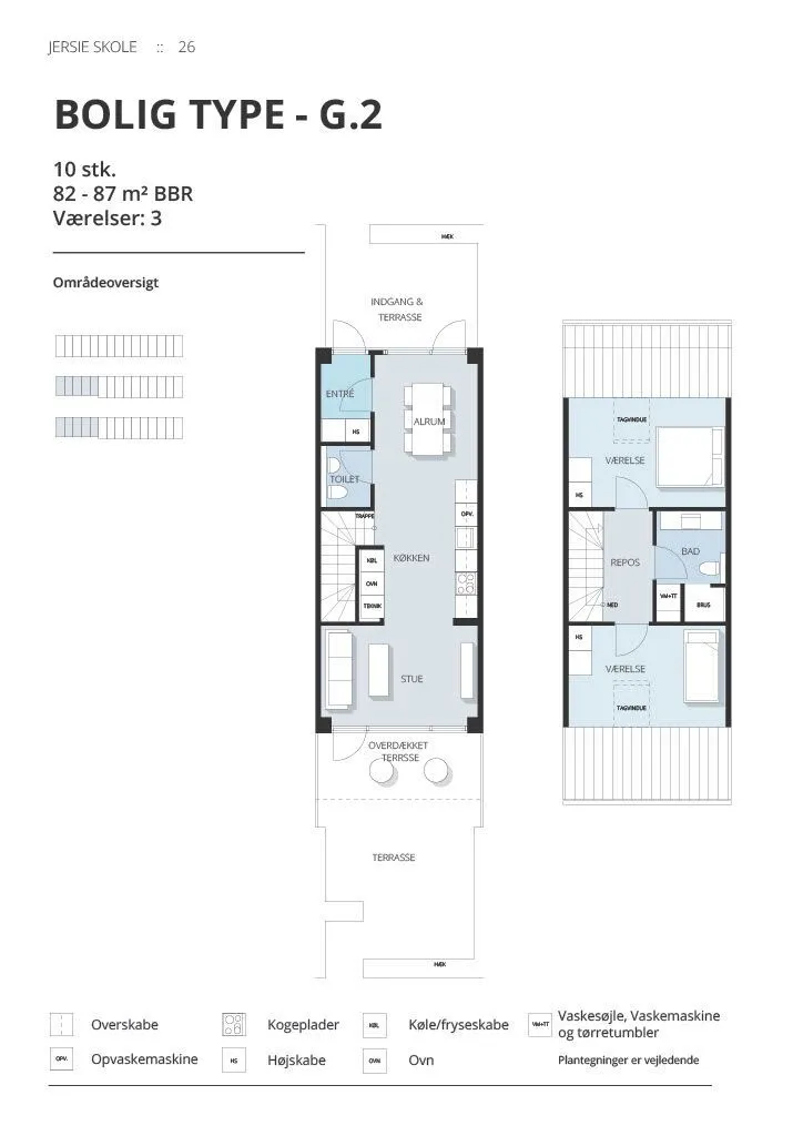 Plaan - Modern Flat with Terrace in Køge