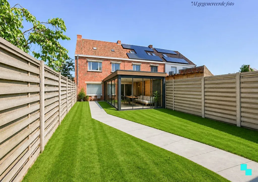 Giardino - Corner House to Renovate in Izegem