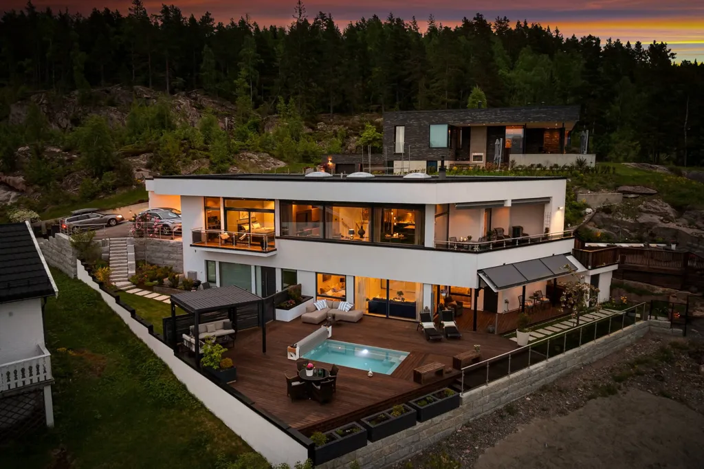 Vue aérienne - Modern Villa with Pool in Lier