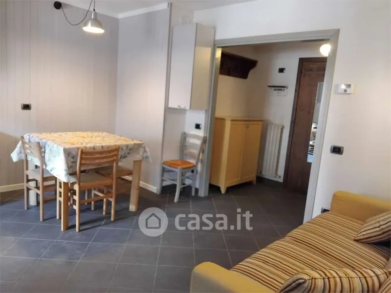 Dining Room - Chalet Apartment with Panoramic Balcony in Valfurva