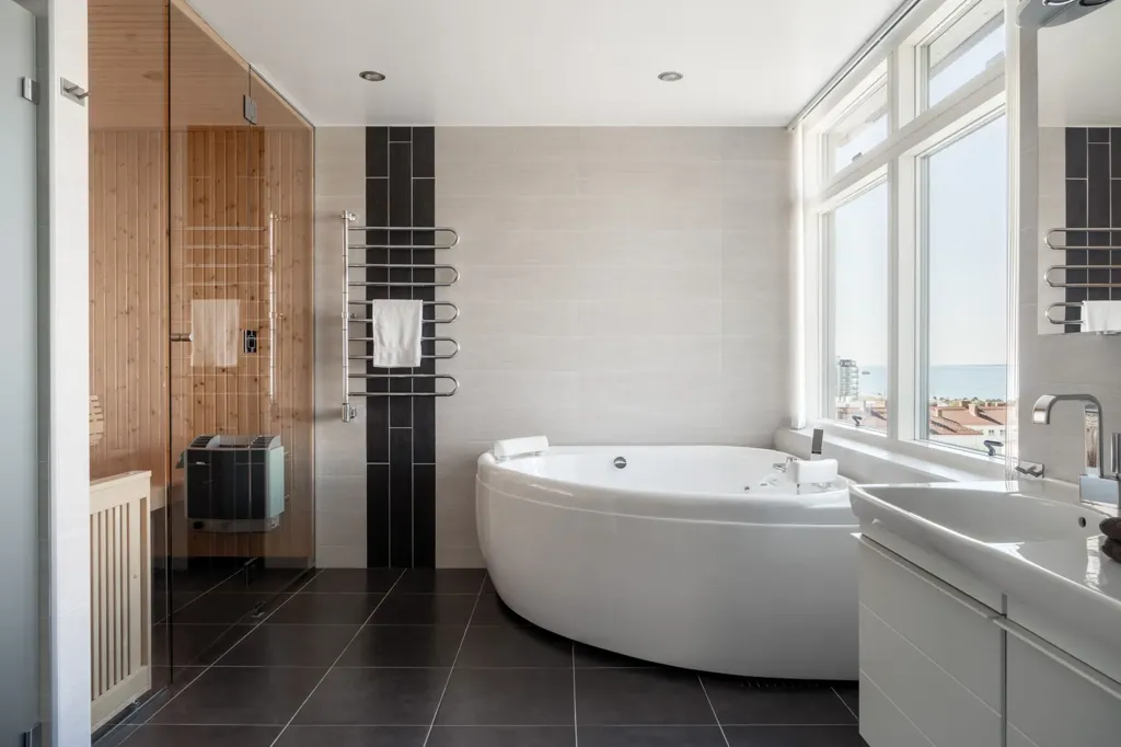 Salles de bain - Architectural Villa with Sea View in Helsingborg