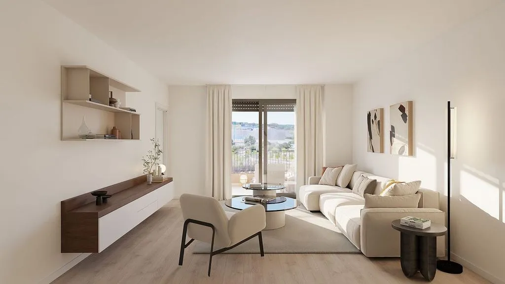 Living Room - New Flat with Pool in Sant Cugat del Vallès