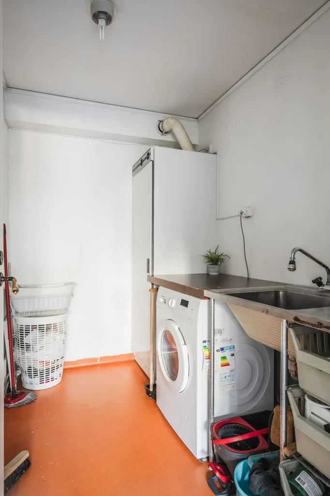 Pesuköök - Apartment with Balcony in Andersberg