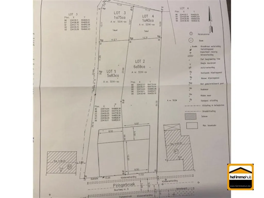 Plan - Terrain à Bâtir avec Largeur de Rue à Piringen