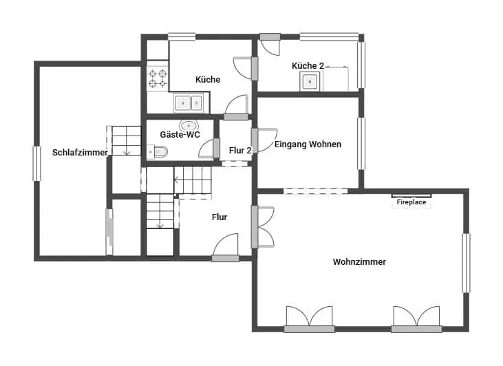 Plan - Town Villa with Pool in Sa Coma, Mallorca