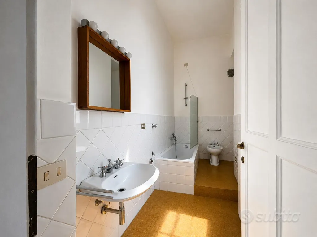 Salles de bain - Bilocale with Balcony in Milan
