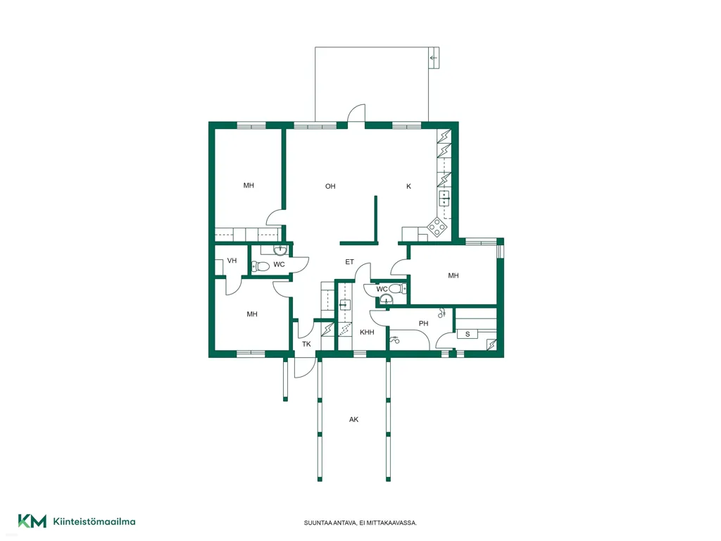Plan - Modern Bungalow with Garden in Lempäälä