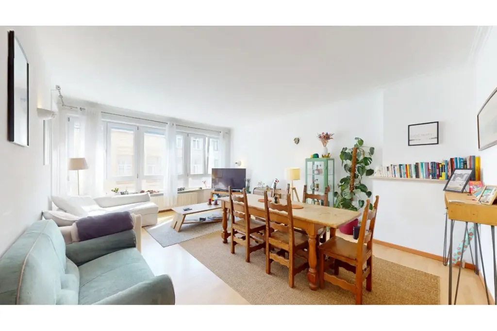 Living Room - Apartment with Terrace near Place du Châtelain, Ixelles