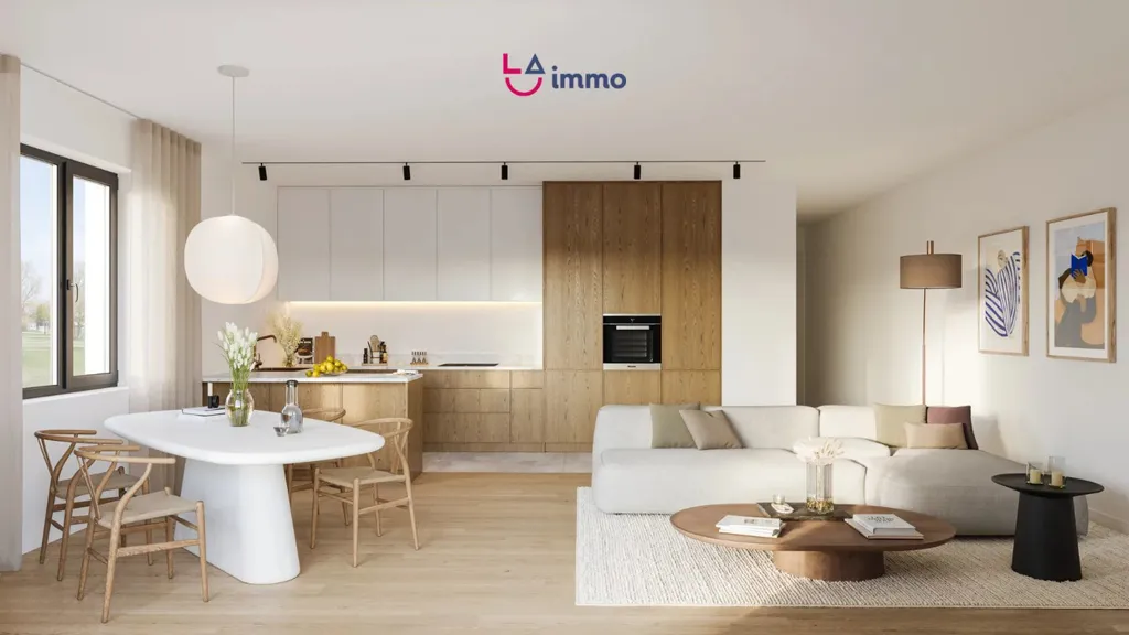 Elutuba - Contemporary 1-Bedroom Apartment in Bertrange