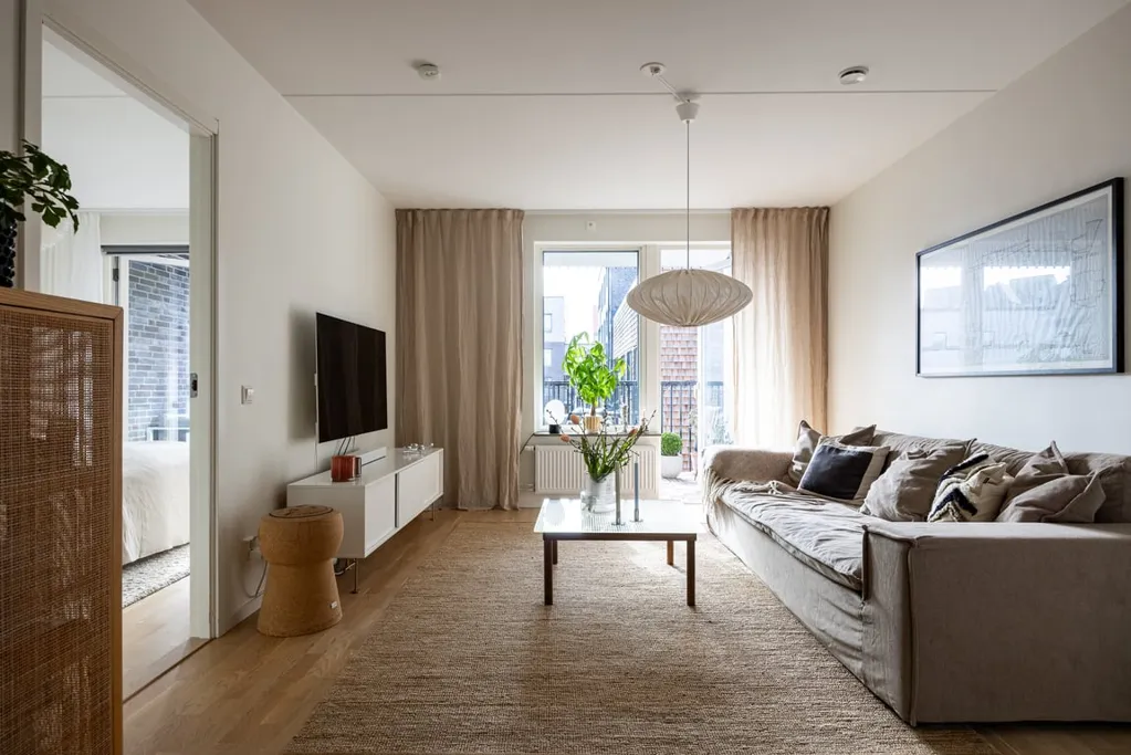 Séjour - Apartment with Large Balcony in Nya Hovås