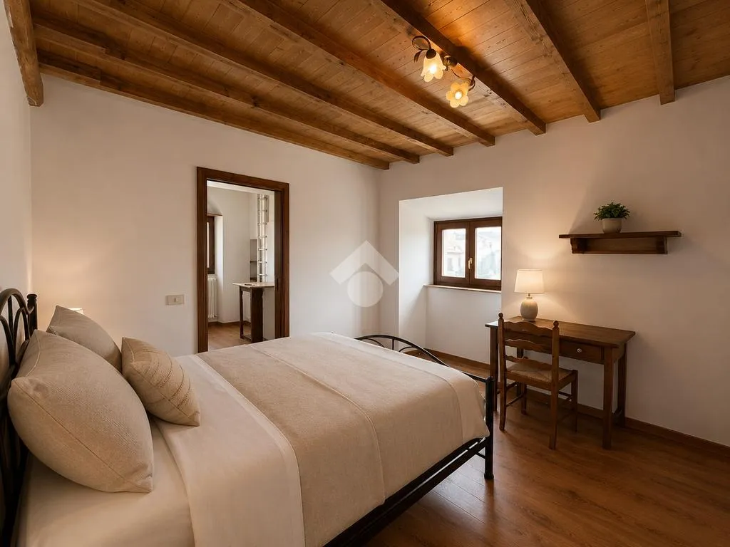 Camere da letto - Historic Apartments with Piazza View in Bagnaia
