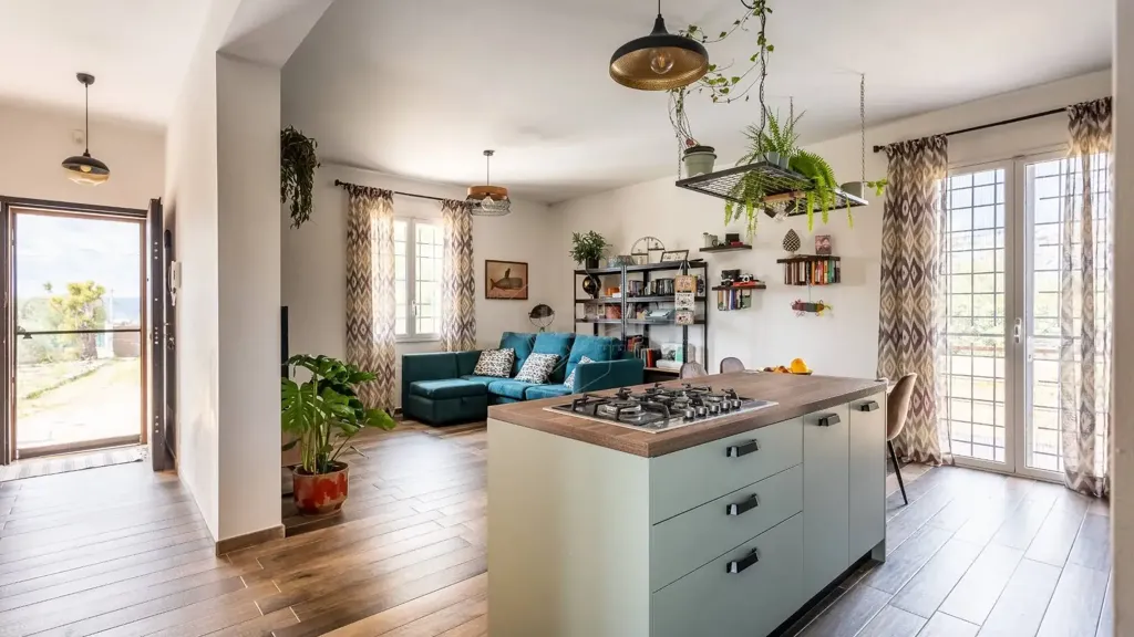 Kitchen - Villa with Belvedere View in Siracusa