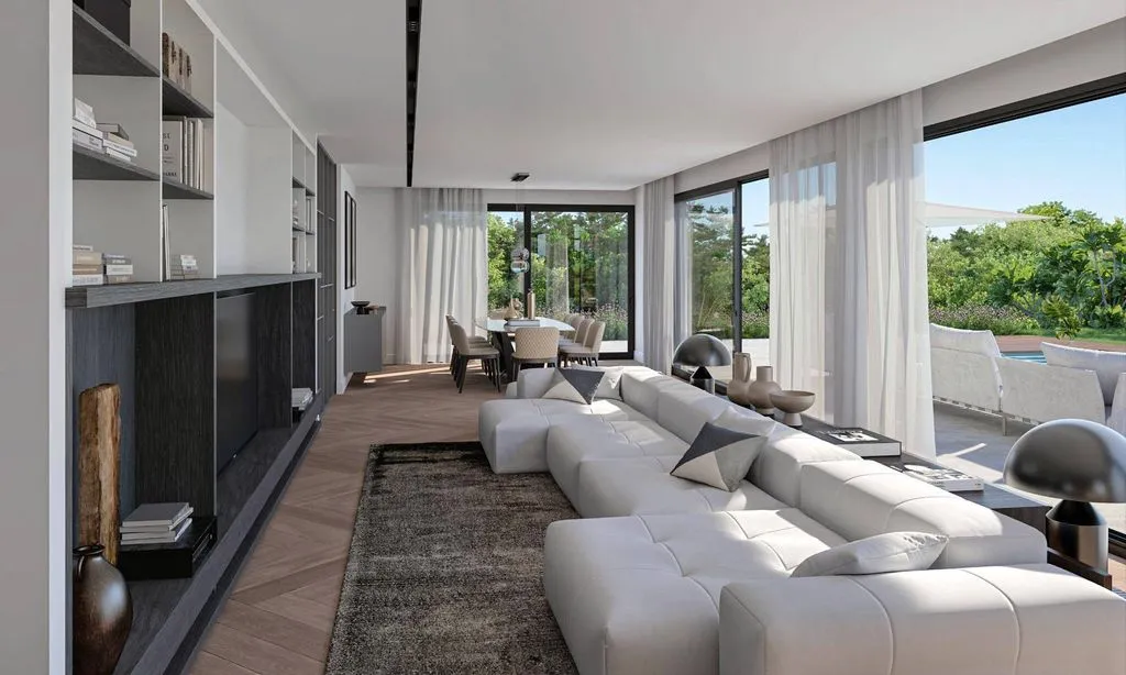 Séjour - Off-Plan Luxury Villa with Sea View in Sant Andreu de Llavaneres
