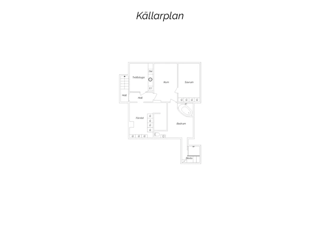 Floor Plan - Villa with Guest Apartment near Vättern
