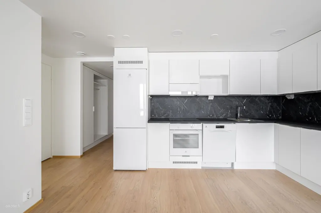 Köök - Modern Flat with Sauna in Niittykumpu, Espoo