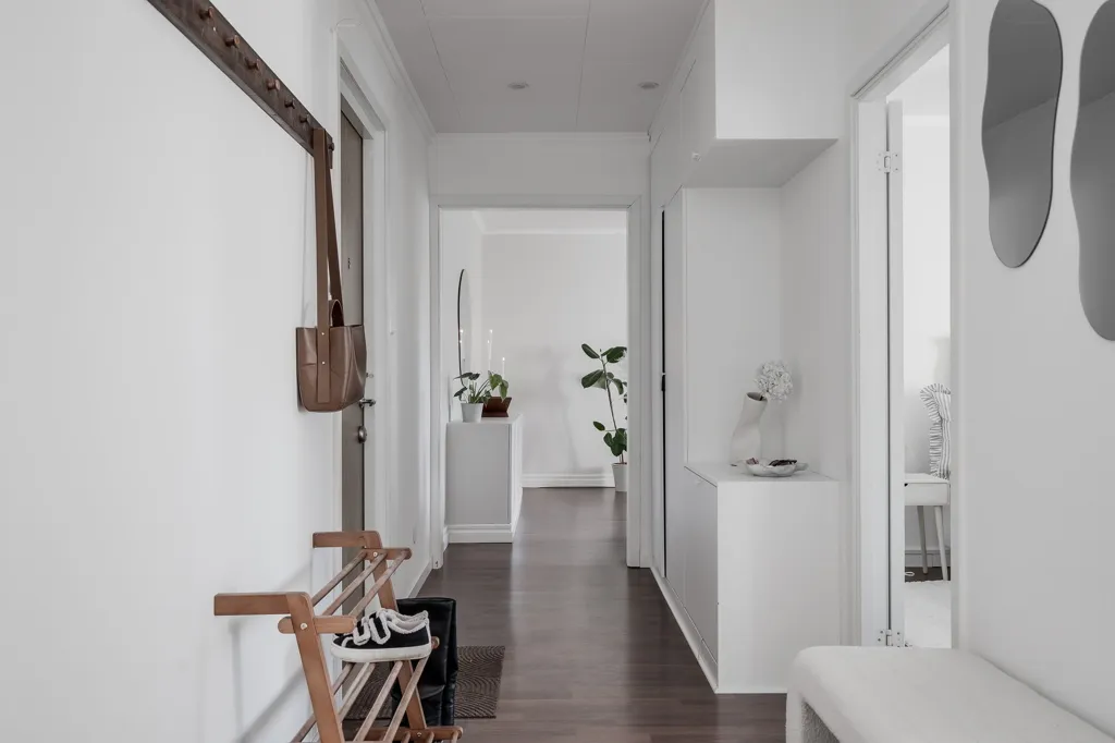 Entrée - Two-Bedroom Flat with Three Balconies in Åsa