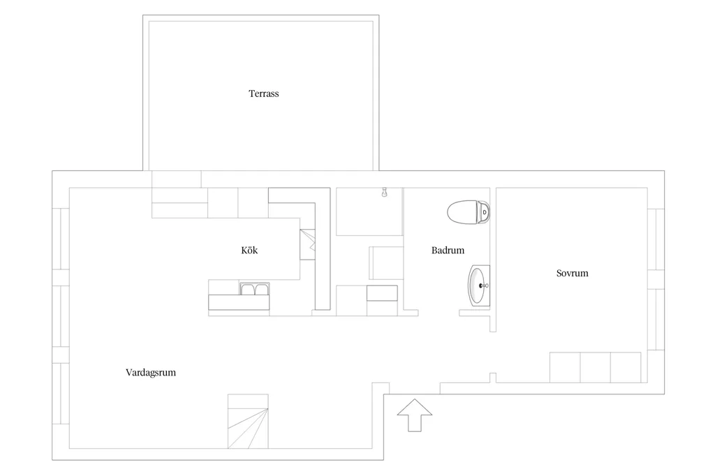 Planimetria - Apartment with Terraces in Central Location