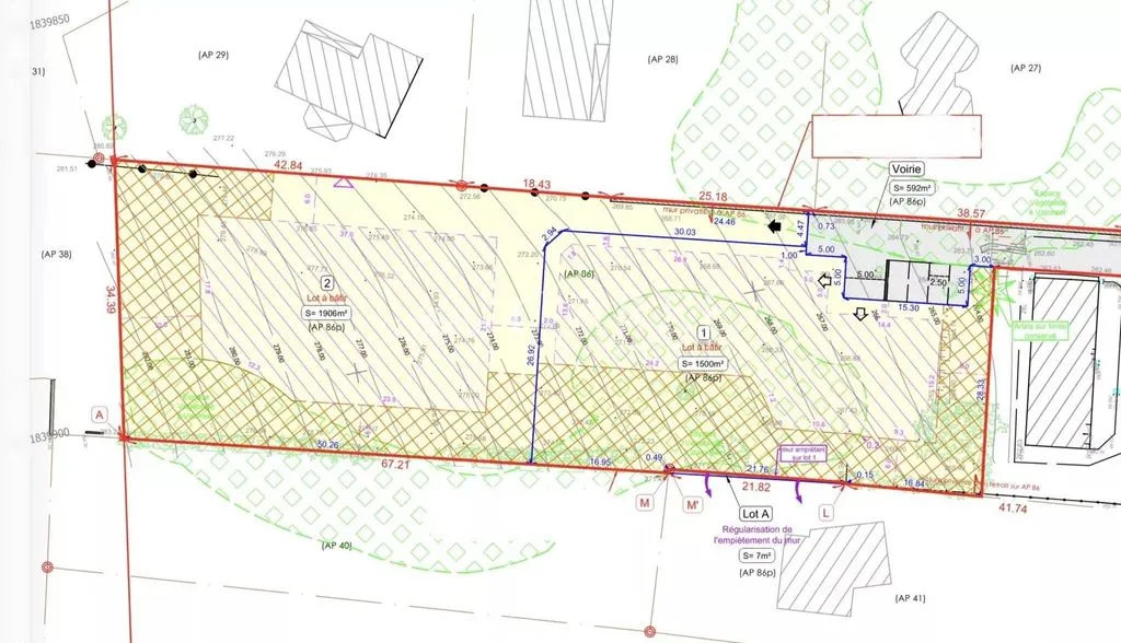 Plaan - Development Land with Views in Saint-Germain-au-Mont-d'Or