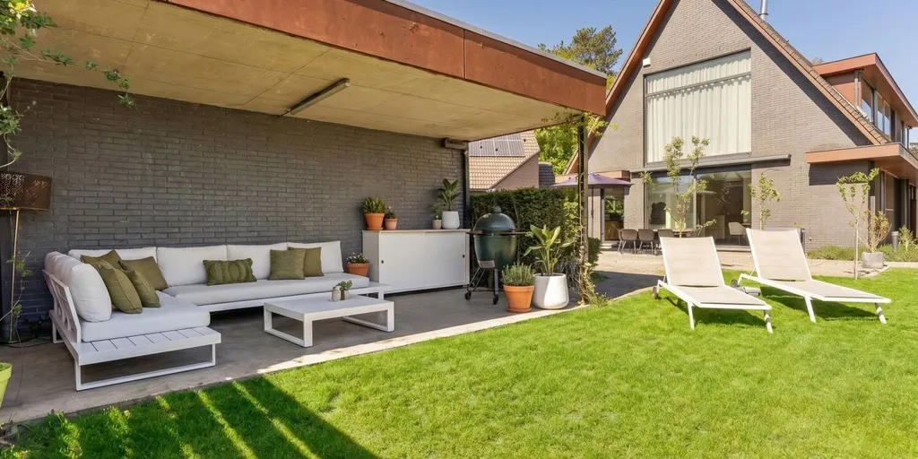 Terrasse - Maison avec jardin et terrasse couverte à Beerse