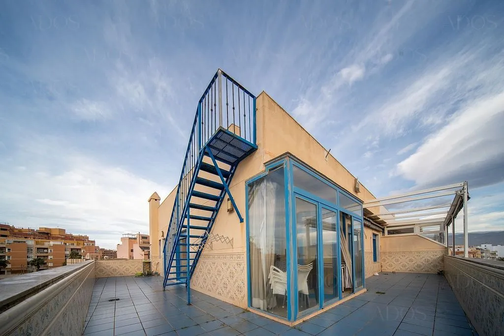 Terrace - Duplex Penthouse with Sea Views in Roquetas de Mar