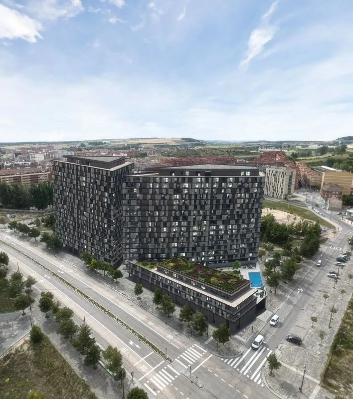 Vue aérienne - New Flat with Pool in Ferroviario Street
