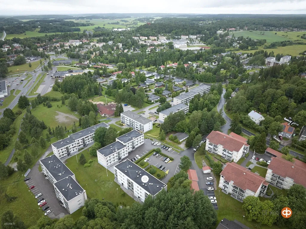 Õhuvaade - One-Bedroom Flat with Garden Access in Halikko