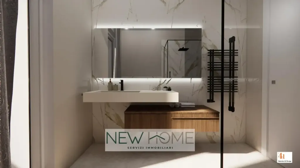 Bathrooms - Class A4 Apartment with Terrace in Verona